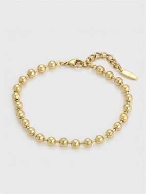 Bead Ball Bracelet 14k Gold Plated | Luxury Jewelry (5mm beads)